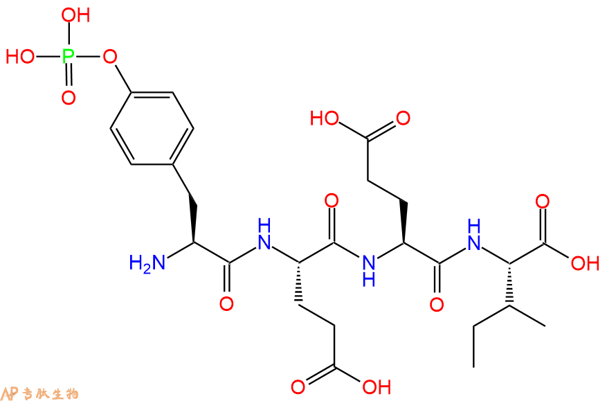 专肽生物产品H2N-Tyr(PO3H2)-Glu-Glu-Ile-OH