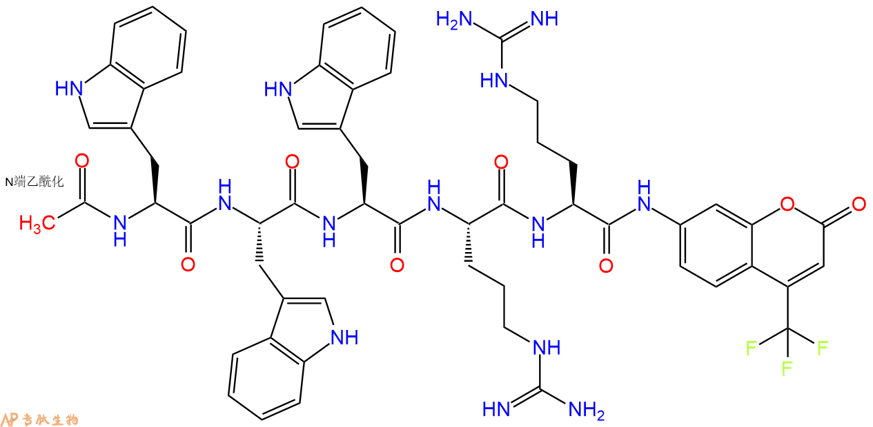 专肽生物产品Ac-Trp-Trp-Trp-Arg-Arg-AFC