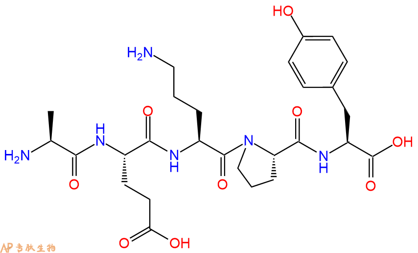 专肽生物产品H2N-Ala-Glu-Orn-Pro-Tyr-OH