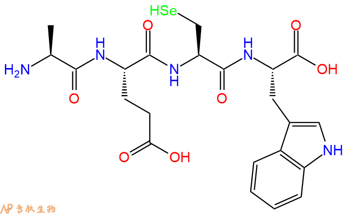 专肽生物产品H2N-Ala-Glu-Sec-Trp-OH