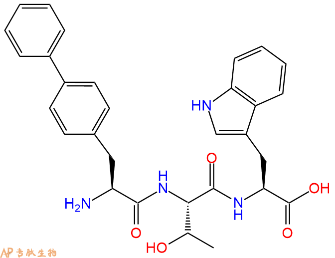 专肽生物产品H2N-Bip-Thr-Trp-OH