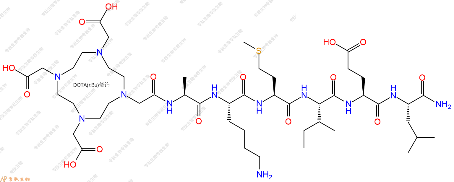 专肽生物产品DOTA-Ala-Lys-Met-Ile-Glu-Leu-NH2