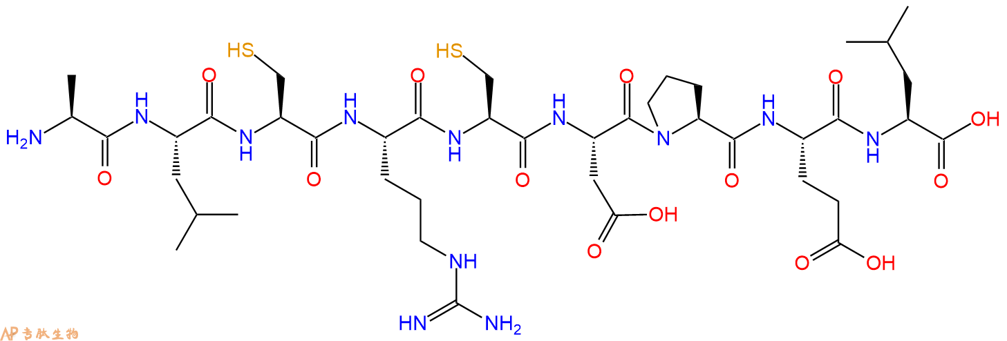 专肽生物产品H2N-Ala-Leu-Cys-Arg-Cys-Asp-Pro-Glu-Leu-OH