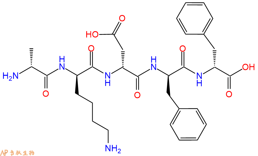 专肽生物产品H2N-DAla-DLys-DAsp-DPhe-DPhe-OH