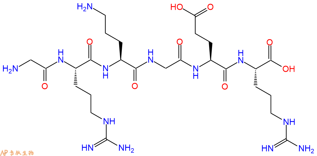 专肽生物产品H2N-Gly-Arg-Orn-Gly-Glu-Arg-OH