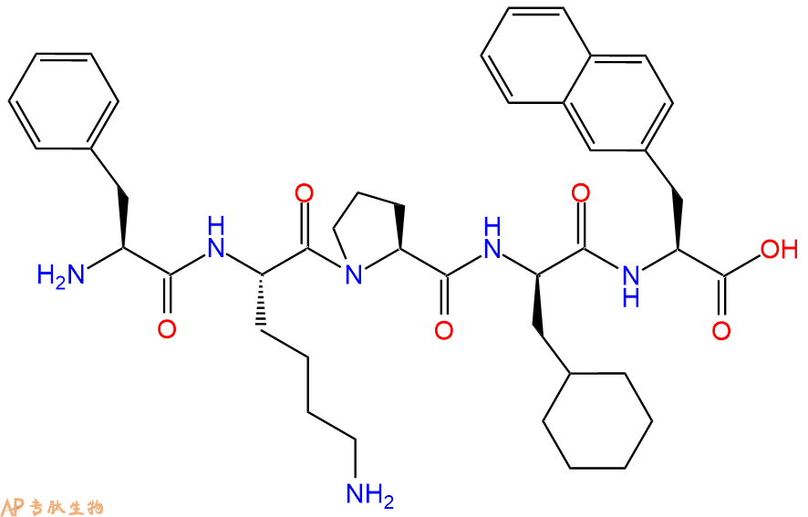 专肽生物产品H2N-Phe-Lys-Pro-DCha-2Nal-OH