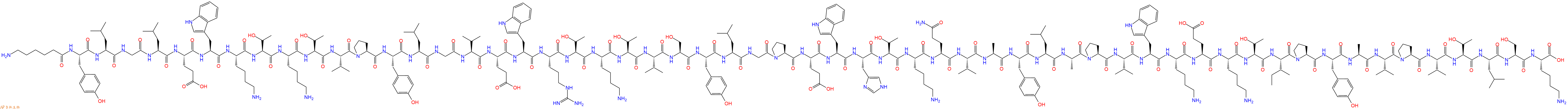 专肽生物产品H2N-Ahx-Tyr-Leu-Gly-Leu-Glu-Trp-Lys-Thr-Lys-Thr-Val-Pro-Tyr-Leu-Gly-Val-Glu-Trp-Arg-Thr-Lys-Thr-Val-Ser-Tyr-Leu-Gly-Pro-Glu-Trp-His-Thr-Lys-Gln-Val-Ala-Tyr-Leu-Ala-Pro-Val-Trp-Lys-Glu-Lys-Thr-Ile-Pro-Tyr-Ala-Val-Pro-Val-Thr-Leu-Ser-Lys-OH