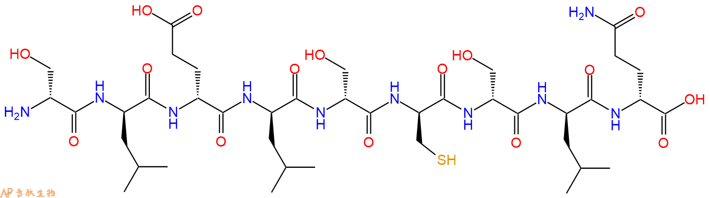 专肽生物产品H2N-DSer-DLeu-DGlu-DLeu-DSer-DCys-DSer-DLeu-DGln-OH