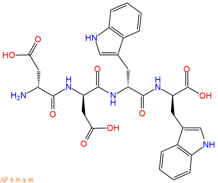 专肽生物产品H2N-DAsp-DAsp-DTrp-DTrp-OH