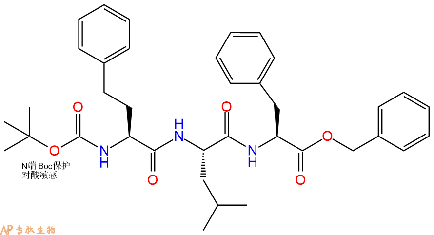 专肽生物产品保护三肽Boc-HomoPhe-Leu-Phe-OBzl868540-15-2