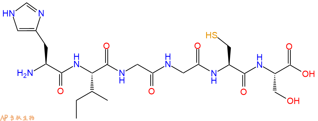 专肽生物产品H2N-His-Ile-Gly-Gly-Cys-Ser-OH