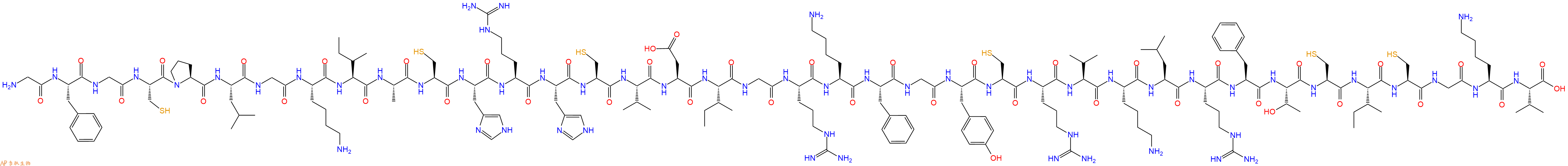 专肽生物产品H2N-Gly-Phe-Gly-Cys-Pro-Leu-Gly-Lys-Ile-Ala-Cys-His-Arg-His-Cys-Val-Asp-Ile-Gly-Arg-Lys-Phe-Gly-Tyr-Cys-Arg-Val-Lys-Leu-Arg-Phe-Thr-Cys-Ile-Cys-Gly-Lys-Val-OH