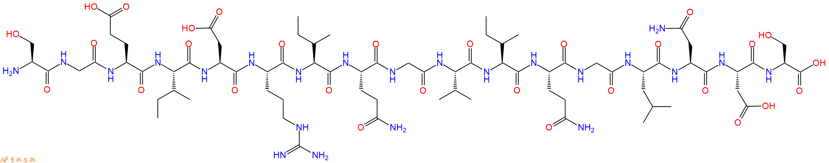 专肽生物产品H2N-Ser-Gly-Glu-Ile-Asp-Arg-Ile-Gln-Gly-Val-Ile-Gln-Gly-Leu-Asn-Asp-Ser-OH
