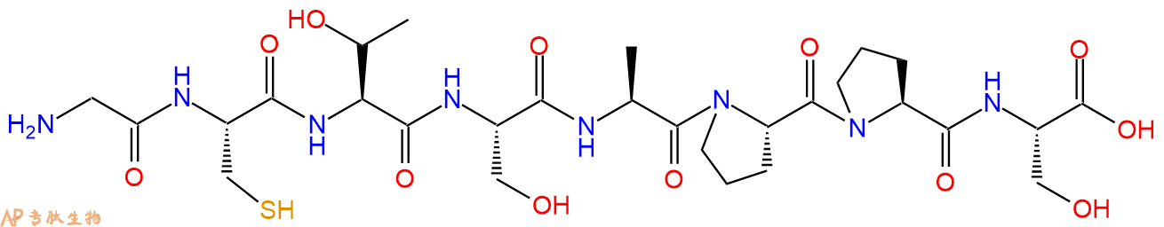 专肽生物产品H2N-Gly-Cys-Thr-Ser-Ala-Pro-Pro-Ser-OH