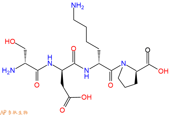 专肽生物产品H2N-DSer-DAsp-DLys-DPro-OH