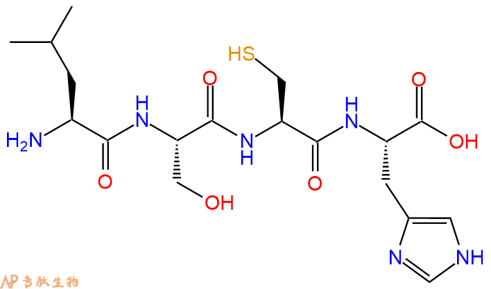 专肽生物产品H2N-Leu-Ser-Cys-His-OH