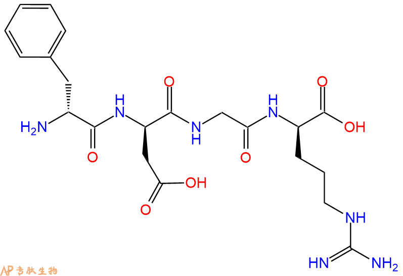 专肽生物产品H2N-DPhe-DAsp-Gly-DArg-OH