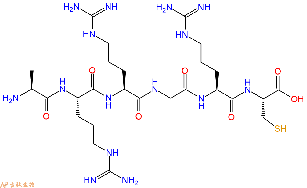 专肽生物产品H2N-Ala-Arg-Arg-Gly-Arg-Cys-OH
