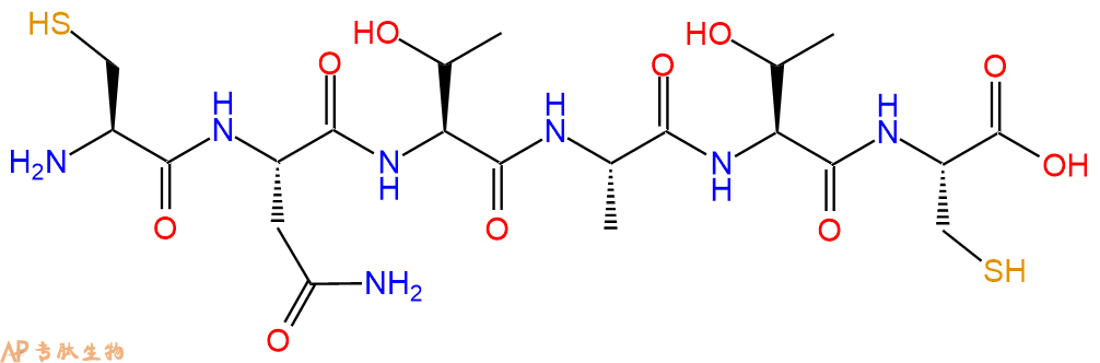 专肽生物产品H2N-Cys-Asn-Thr-Ala-Thr-Cys-OH