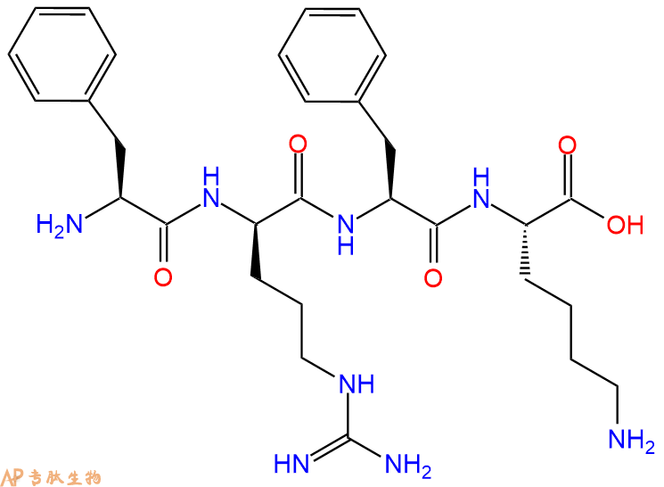 专肽生物产品H2N-Phe-DArg-Phe-Lys-OH