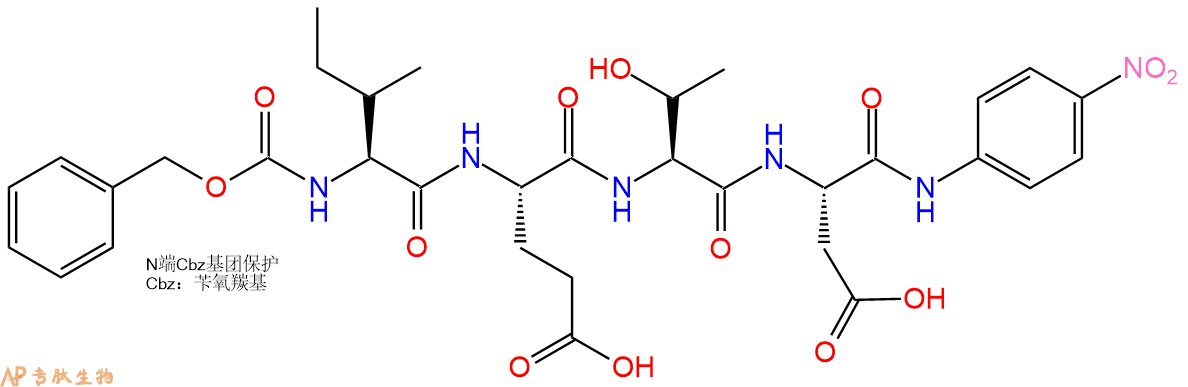 专肽生物产品Cbz-Ile-Glu-Thr-Asp-pNA