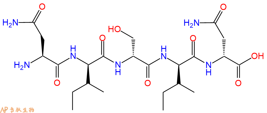 专肽生物产品H2N-Asn-DIle-DSer-DIle-DAsn-OH