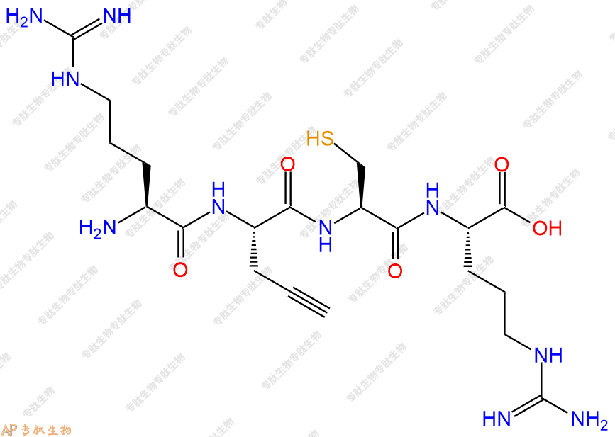 专肽生物产品H2N-Arg-Pra-Cys-Arg-OH