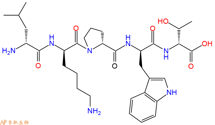 专肽生物产品H2N-DLeu-DLys-DPro-DTrp-DThr-OH