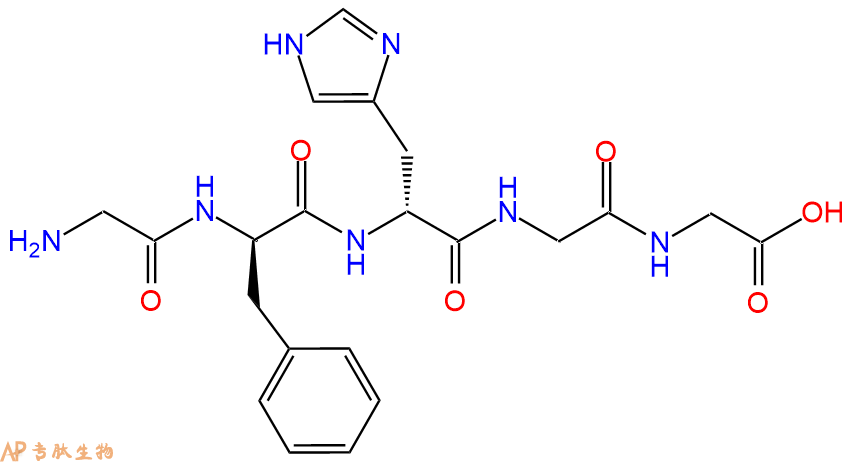 专肽生物产品H2N-Gly-DPhe-DHis-Gly-Gly-OH