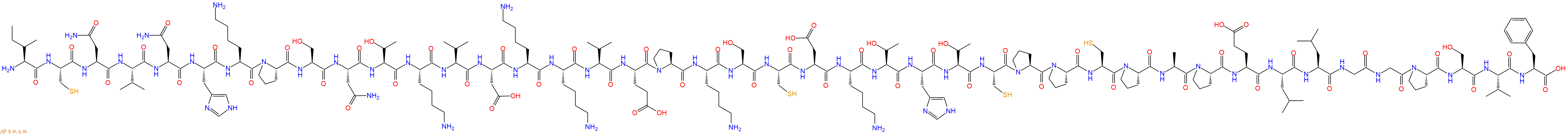 专肽生物产品H2N-Ile-Cys-Asn-Val-Asn-His-Lys-Pro-Ser-Asn-Thr-Lys-Val-Asp-Lys-Lys-Val-Glu-Pro-Lys-Ser-Cys-Asp-Lys-Thr-His-Thr-Cys-Pro-Pro-Cys-Pro-Ala-Pro-Glu-Leu-Leu-Gly-Gly-Pro-Ser-Val-Phe-OH
