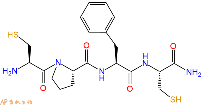 专肽生物产品H2N-Cys-Pro-Phe-Cys-NH2