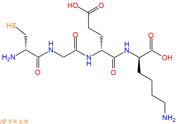 专肽生物产品H2N-DCys-Gly-DGlu-DLys-OH