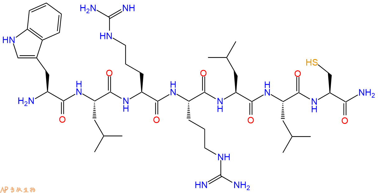 专肽生物产品H2N-Trp-Leu-Arg-Arg-Leu-Leu-Cys-NH2