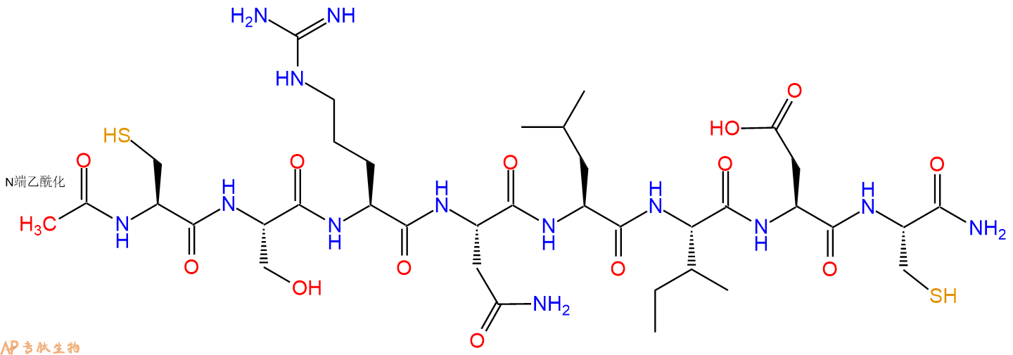 专肽生物产品Ac-Cys-Ser-Arg-Asn-Leu-Ile-Asp-Cys-NH2