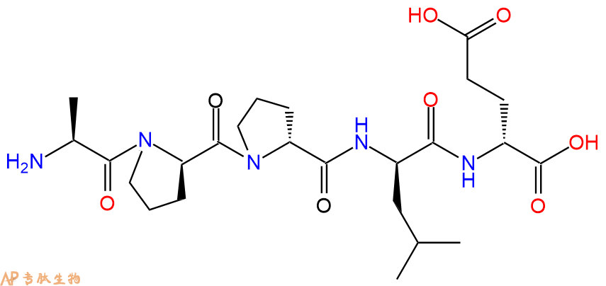 专肽生物产品H2N-Ala-DPro-DPro-DLeu-DGlu-OH