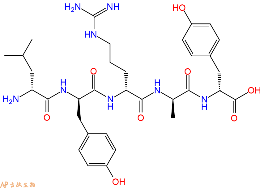专肽生物产品H2N-DLeu-DTyr-DArg-DAla-DTyr-OH