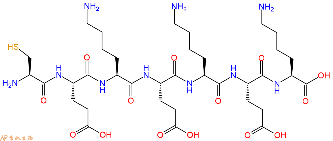 专肽生物产品H2N-Cys-Glu-Lys-Glu-Lys-Glu-Lys-OH