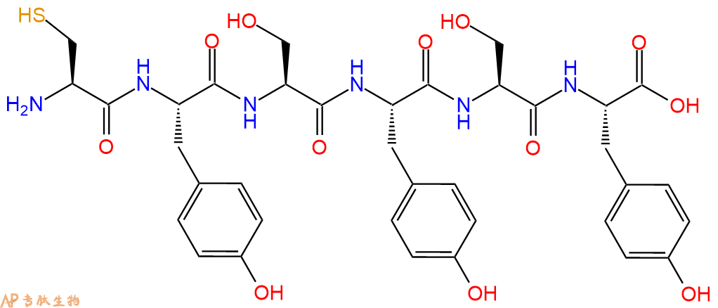 专肽生物产品H2N-Cys-Tyr-Ser-Tyr-Ser-Tyr-OH