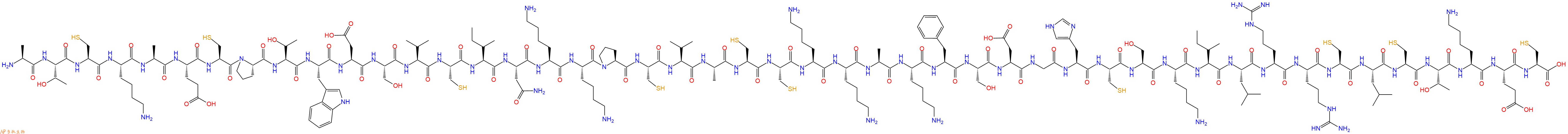 专肽生物产品H2N-Ala-Thr-Cys-Lys-Ala-Glu-Cys-Pro-Thr-Trp-Asp-Ser-Val-Cys-Ile-Asn-Lys-Lys-Pro-Cys-Val-Ala-Cys-Cys-Lys-Lys-Ala-Lys-Phe-Ser-Asp-Gly-His-Cys-Ser-Lys-Ile-Leu-Arg-Arg-Cys-Leu-Cys-Thr-Lys-Glu-Cys-OH
