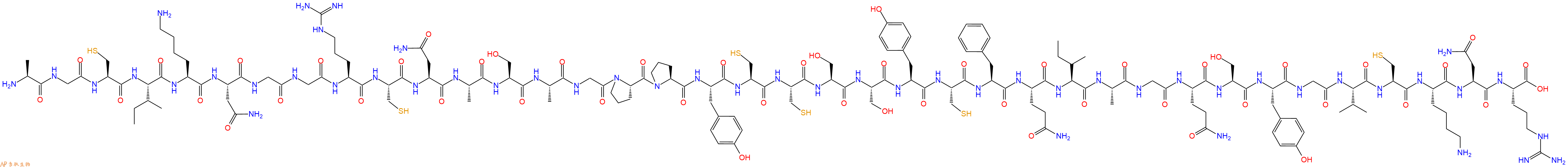 专肽生物产品H2N-Ala-Gly-Cys-Ile-Lys-Asn-Gly-Gly-Arg-Cys-Asn-Ala-Ser-Ala-Gly-Pro-Pro-Tyr-Cys-Cys-Ser-Ser-Tyr-Cys-Phe-Gln-Ile-Ala-Gly-Gln-Ser-Tyr-Gly-Val-Cys-Lys-Asn-Arg-OH