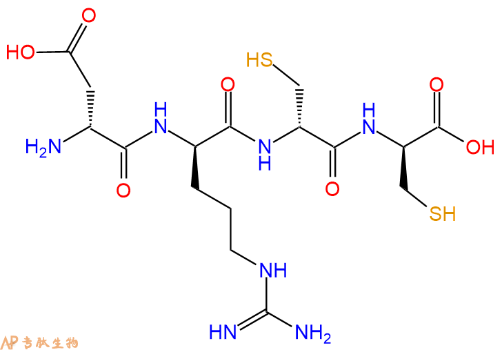 专肽生物产品H2N-DAsp-DArg-DCys-DCys-OH