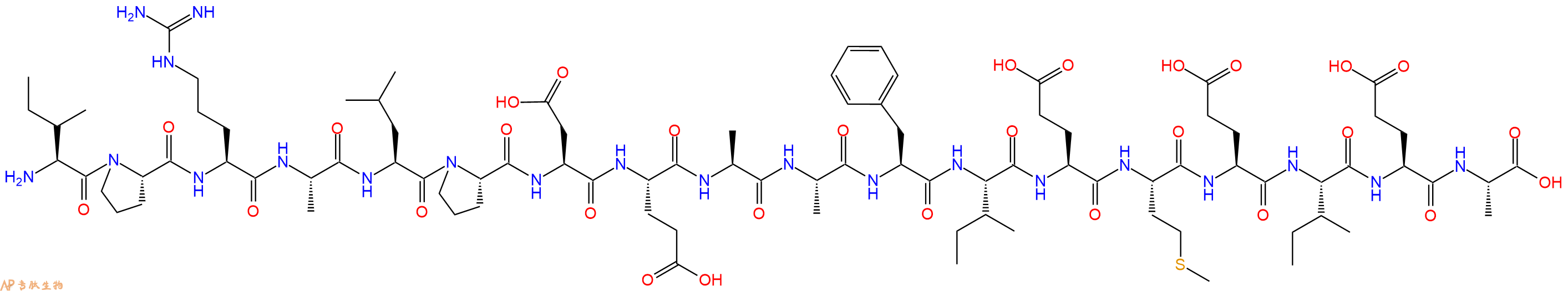 专肽生物产品H2N-Ile-Pro-Arg-Ala-Leu-Pro-Asp-Glu-Ala-Ala-Phe-Ile-Glu-Met-Glu-Ile-Glu-Ala-OH