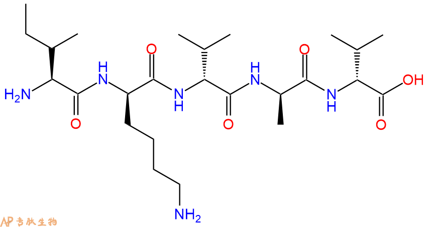 专肽生物产品H2N-Ile-DLys-DVal-DAla-DVal-OH