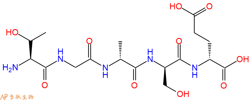 专肽生物产品H2N-Thr-Gly-DAla-DSer-DGlu-OH
