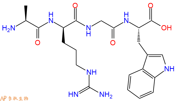 专肽生物产品H2N-Ala-DArg-Gly-Trp-OH