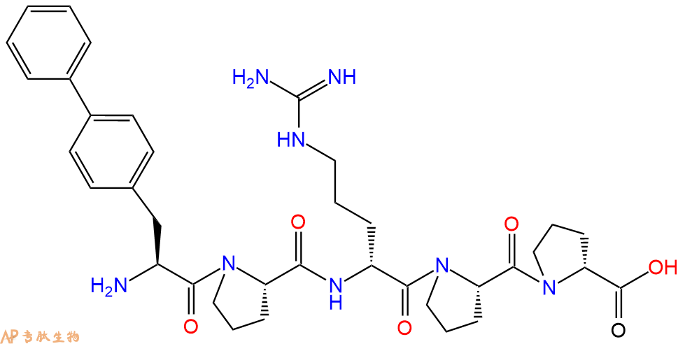专肽生物产品H2N-Bip-Pro-DArg-Pro-DPro-OH