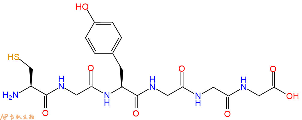 专肽生物产品H2N-Cys-Gly-Tyr-Gly-Gly-Gly-OH