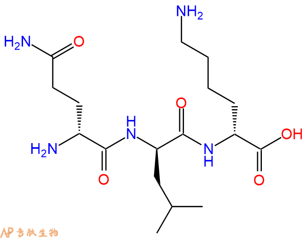 专肽生物产品H2N-DGln-DLeu-DLys-OH