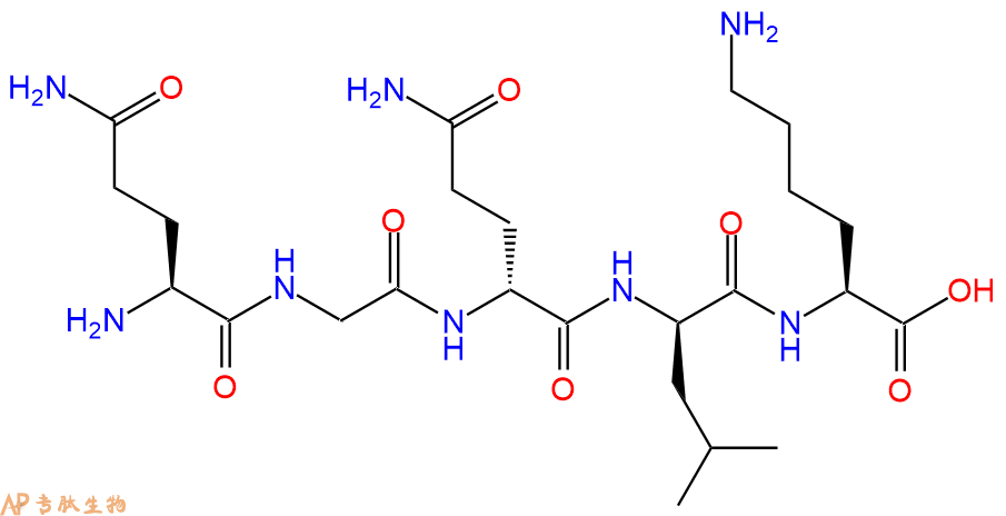 专肽生物产品H2N-Gln-Gly-DGln-DLeu-Lys-OH