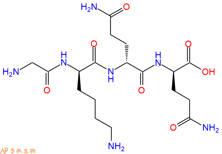 专肽生物产品H2N-Gly-DLys-DGln-DGln-OH